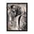 Toile avec cadre de coin noir fermé