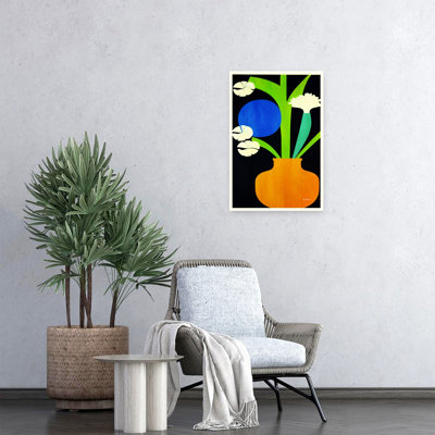 Reproduction d'art mural moderne et moderne à motif floral abstrait