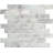 Dravyn Frosted Stravine Interlocking 11 in. x 12 in. Glass Stone Blend Mosaic Wall Tile