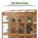 57.9" W x 28.5" D Wooden Greenhouse with Openable Roof and Lockable Door