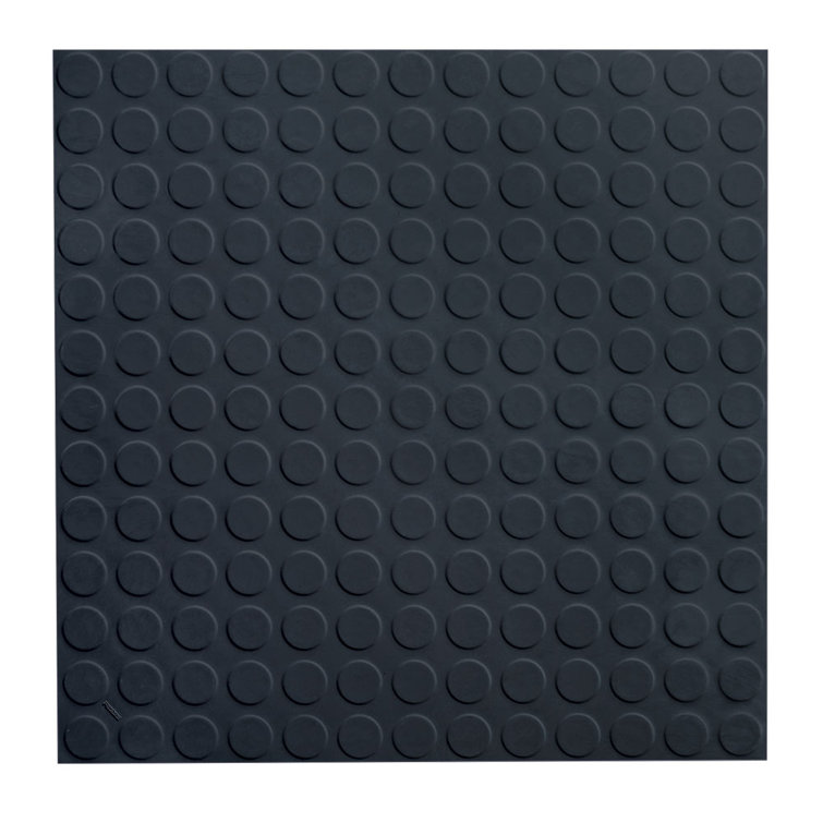 ROPPE 1.64'' W x 1.64'' L Garage Flooring in Black