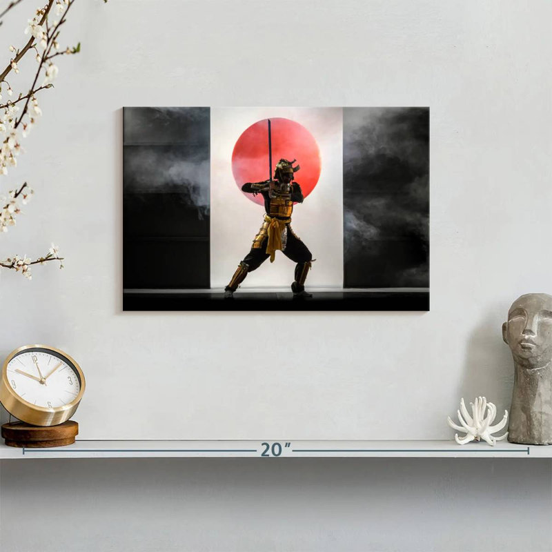 Leisha Samurai Fighting Stance, 8" H x 12" W