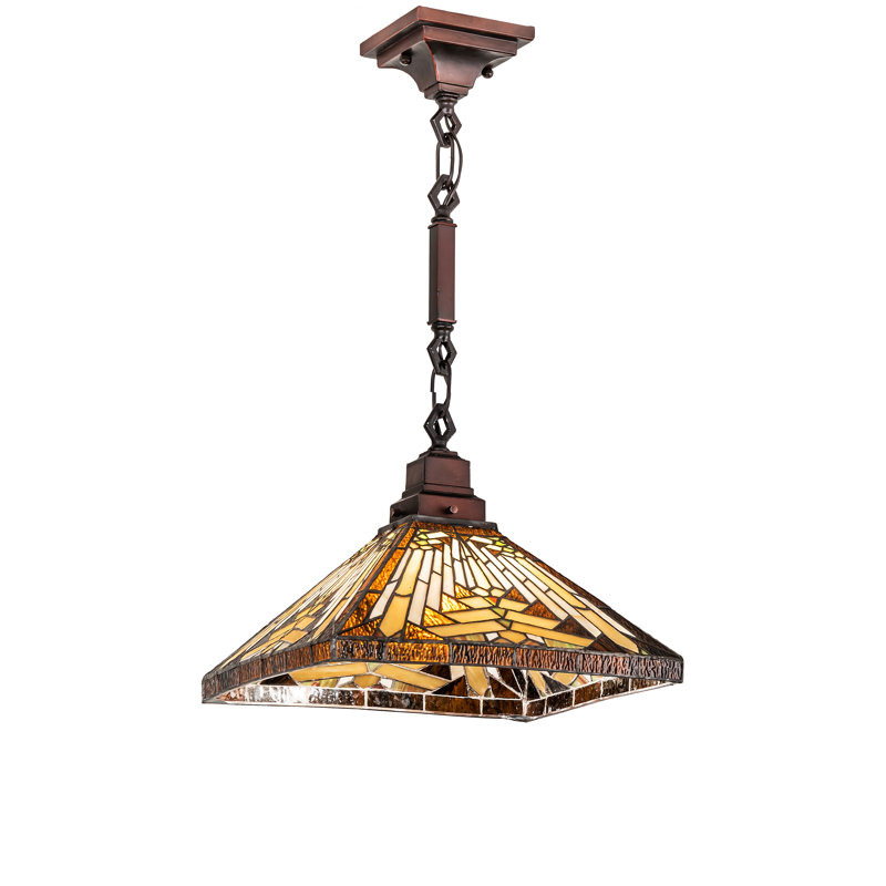 Luminaire suspendu unique 14 "Nouveau Mission Nouveau Mission