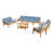 Teak Frame/Blue Cushion is out of stock
