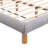 Full Size Upholstered Platform Bed Frame with Cookie-Shaped Headboard, Soft and Comfortable, Easy Assembly, Gray