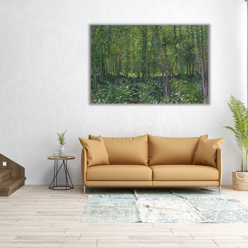 Arbres et sous-bois, 1887, reproduction d'art sur toile, H 40 po x l 60 po