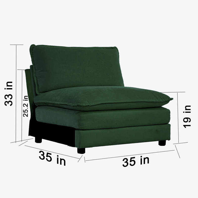 Fauteuil en chenille, Chenille verte