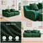 Soft Teddy Fabric Boneless Sofa - No Assembly Required, Camel Color, 2-Seater Modular Sectional Sofa for Living Room & Bedroom-1946093052