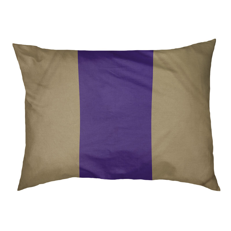Coussin de lit pour chien Cincinnati, Moyen (l 28 po x P 18 po x H 6 po), Gold/Purple/Gold