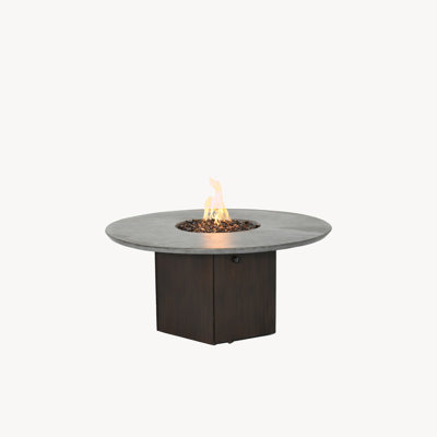 Nicoya 49" Round Coffee Table with Firepit