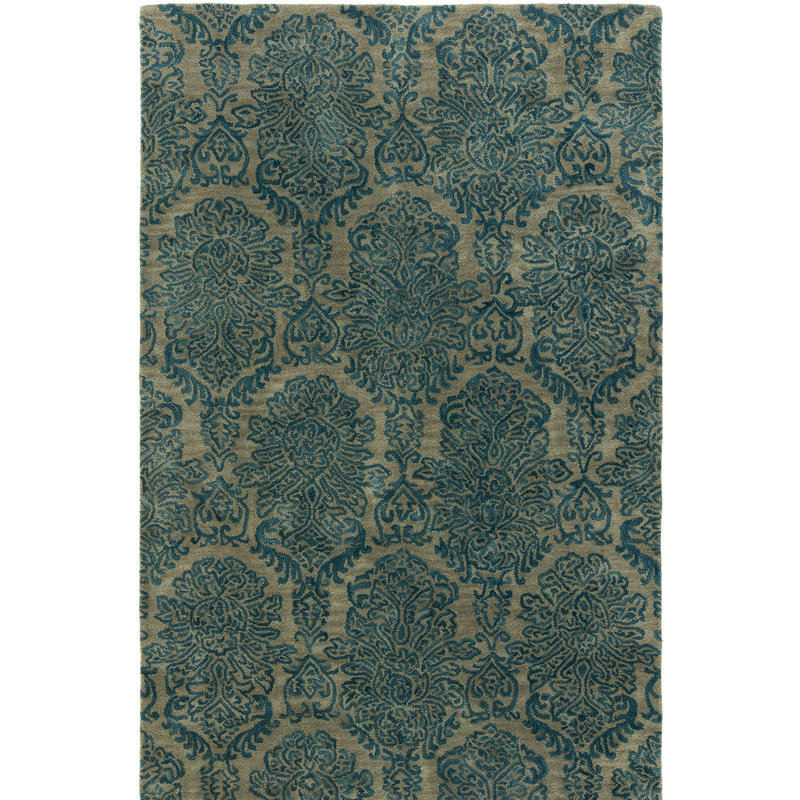 Allenport Geometric Area Rug in Blue, Rectangle 7'6" x 9'6"
