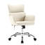 Chaise de travail pivotante en similicuir Caylin-1664664498