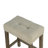 Brown/Beige Transitional Counter-Height Dining Set - 42"W Table W/ Biscuit-Tufted Stools, Rubberwood & Engineered Wood ?
