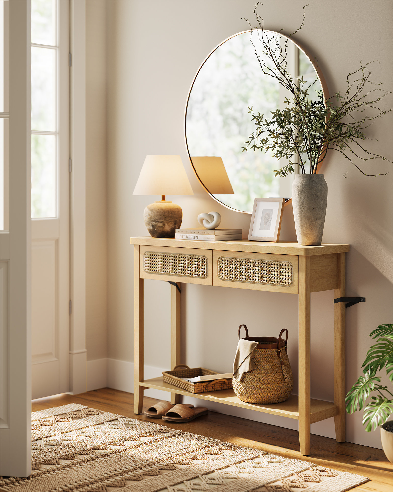 Bay Isle Home™ Console Table, Narrow Sofa Table, Entry Table With