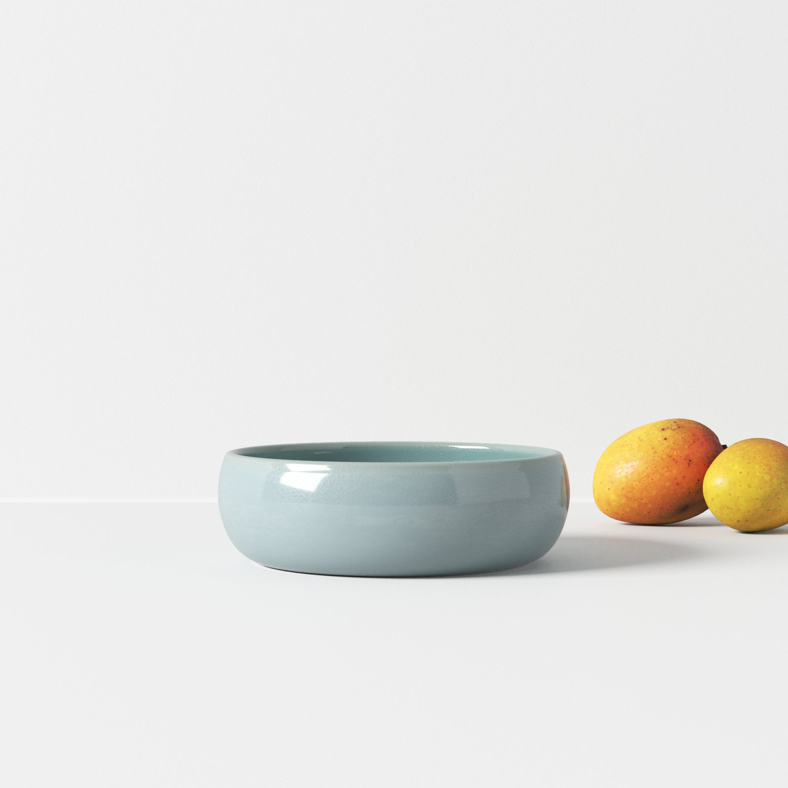 Borgen Stoneware Dessert Bowl, Pale Jade
