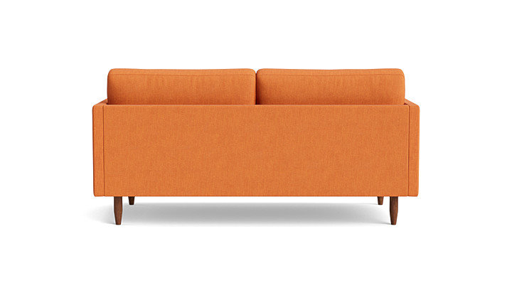 Skinny Fat Sofa ("85"), Performance Weave - Carrot
