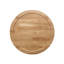 Table de bout ronde en bois avec tablette inférieure (table incluse seulement)