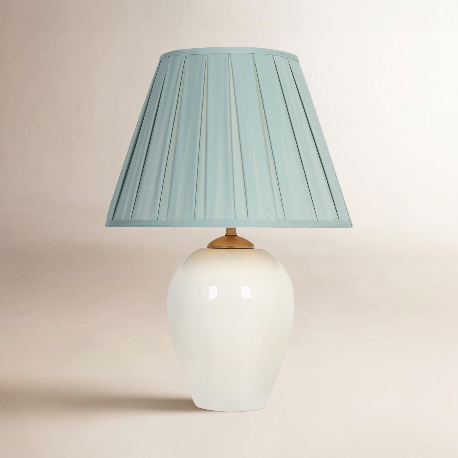 Dimmable Ceramic Table Lamp, Blue