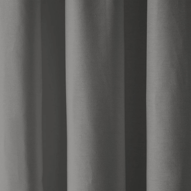 Crisfield Eyelet Blackout Thermal Curtains, 168cm Width X 183cm Height, Light Grey