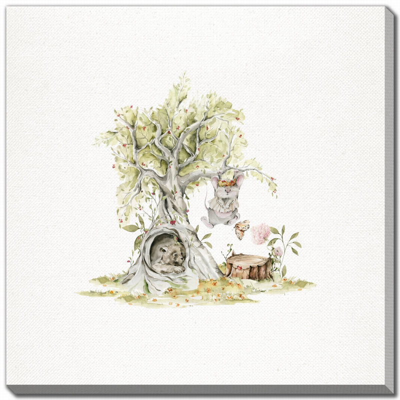 Art mural sur toile Woodland Harmony, H 38 po x l 38 po