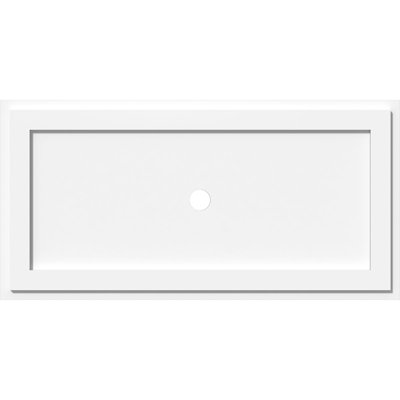 Médaillon de plafond contemporain en pvc de qualité architecturale rectangulaire