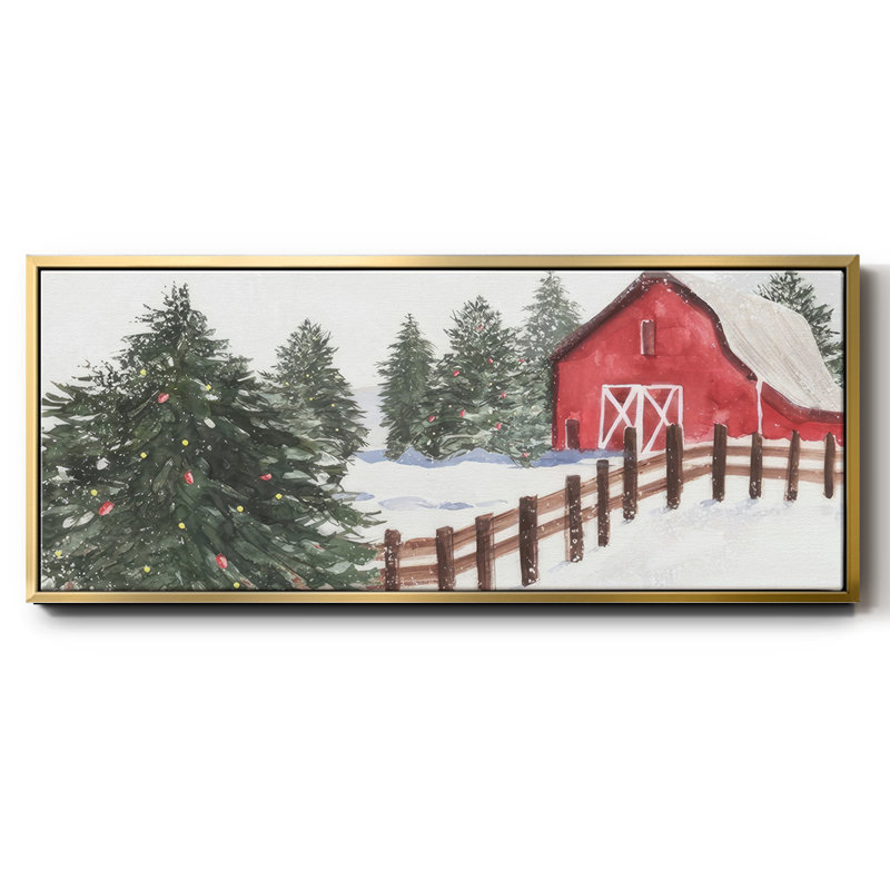 Christmas Time VI- Framed Canvas, 24" H x 60" W