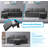 78" Square Arm Linen Sofa with Reversible Cushions, Dark Grey-1502881592