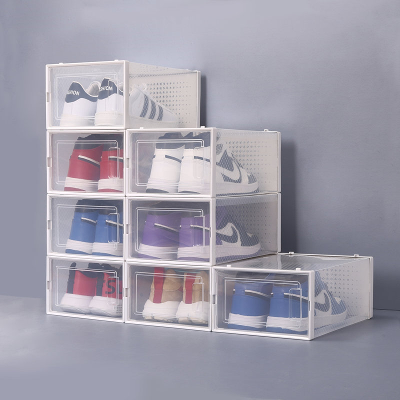 8 Pair Stackable Shoe Storage Box