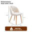 Ensemble de chaises de salle à manger ergonomiques avec velours doux