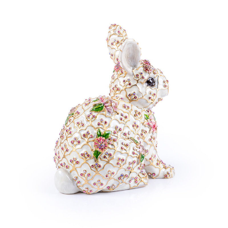 Jing Floral Rabbit Figurine