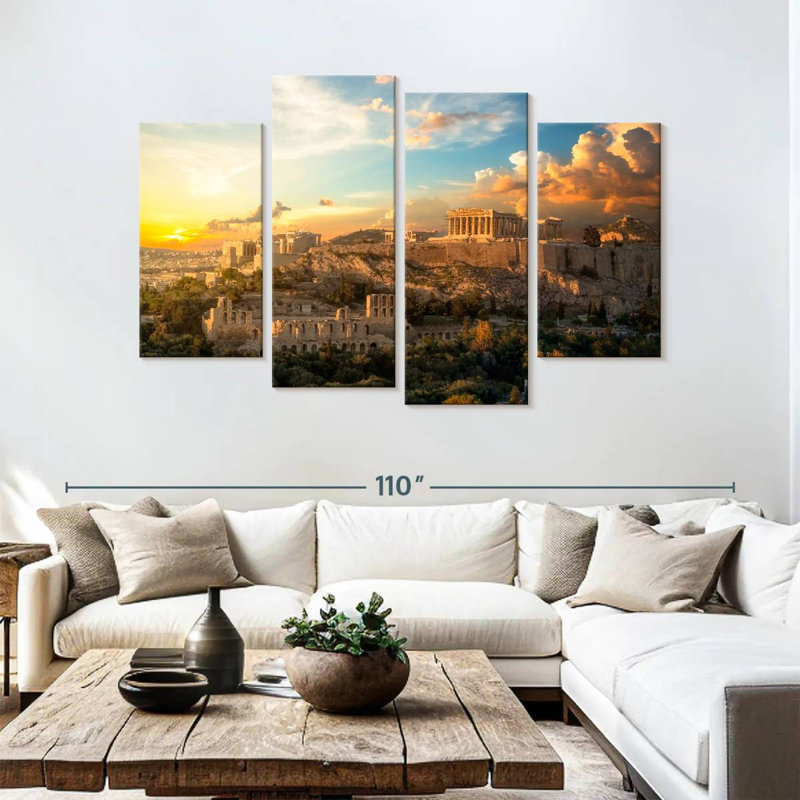 Keesha Glorious Acropolis Sunset, 54" H x 84" W