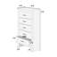 Mobilier de chambre à coucher de style moderne 1 pièce