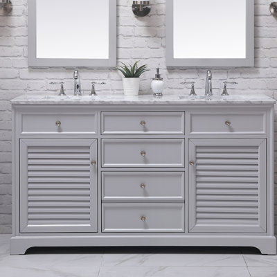 Ensemble de meuble-lavabo double 60 po Closter