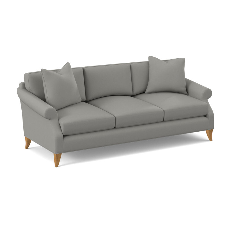 Turner Upholstered 86'' Sofa, Amber, Fizz Ivory 100% Polyester