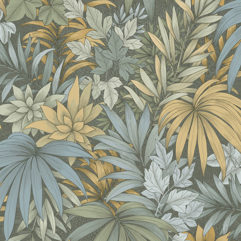 Papier peint mousse Allure Jungle, Vert