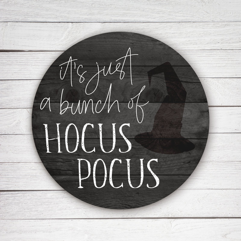 «Just A Bunch of Hocus Pocus Witch Hat» - cercle noir