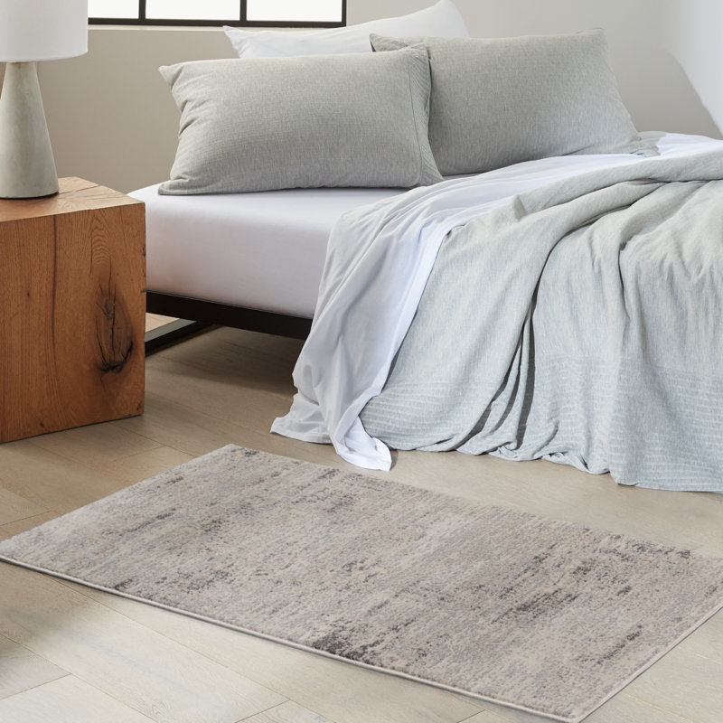 Southwestern Machine Made Power Loom Wool/Polyester Area Rug in Beige, Rectangle 2'2" x 3'9"