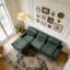 99'' Sectional Cloud Deep Seat Couch, Modern Comfy Chenille L Shaped Sectional Sof-1580927068