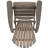 Rustic Style Foldable Chair, Gray, Made From Wood For Outdoor Comfort Gray Enjoyable Time-1034330593