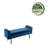 Vendrina Velvet Storage Bench with Rubberwood Legs-1673687658