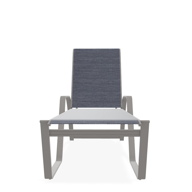 Holna Outdoor Rust-Resistant Metal Chaise Lounge