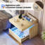 60cm W Manufactured Wood Bedside Table-586502271