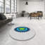 Tapis blanc/bleu/vert à tisser électrique-161273002