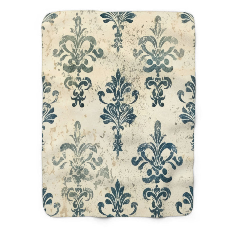 Abstract Patterns - 1 Piece Premium Sherpa Blanket, Twin