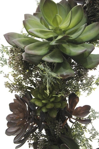 30" Artificial Succulent Wreath