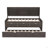 Twin Size Wooden Captain Bed With Built-In Bookshelves,Three Storage Drawers And Trundle