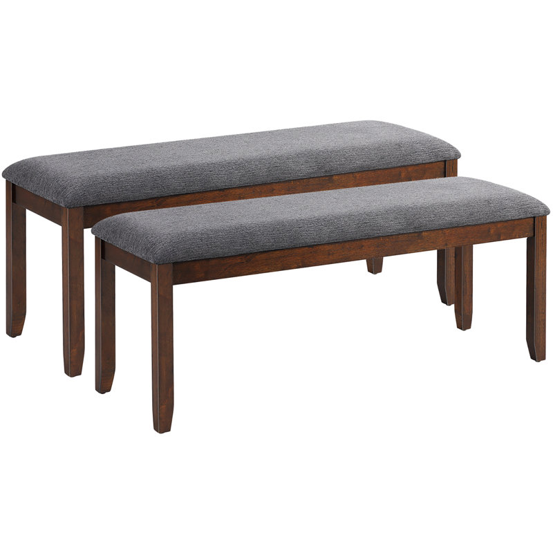 Jaekwon Linen Fabric Upholstered Bench