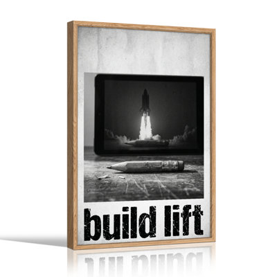 "Build Lift", ensemble de 1 reproduction d'art sur toile