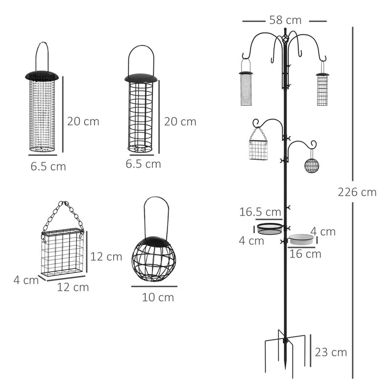 Freestanding Decorative Bird Feeder