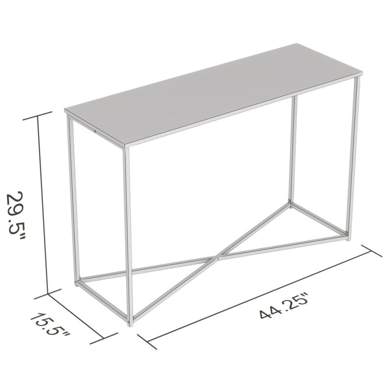 44'' Console Table, Taupe